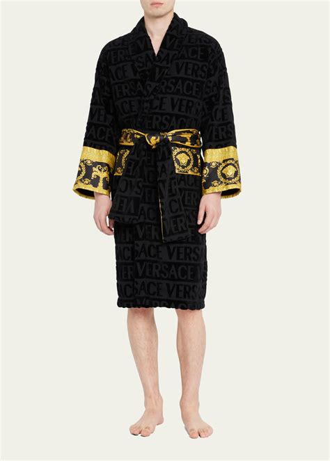 men versace robe cheap|versace unisex barocco sleeve robe.